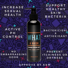 Load image into Gallery viewer, Mens Intimate Wash 240 ml What A Wash- Male Care , Hygiene Wash - Natural Soap for Men & Increase Sexual Health
