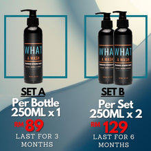 Load image into Gallery viewer, Mens Intimate Wash 240 ml What A Wash- Male Care , Hygiene Wash - Natural Soap for Men & Increase Sexual Health